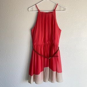 Pink Formal Keyhole Dress